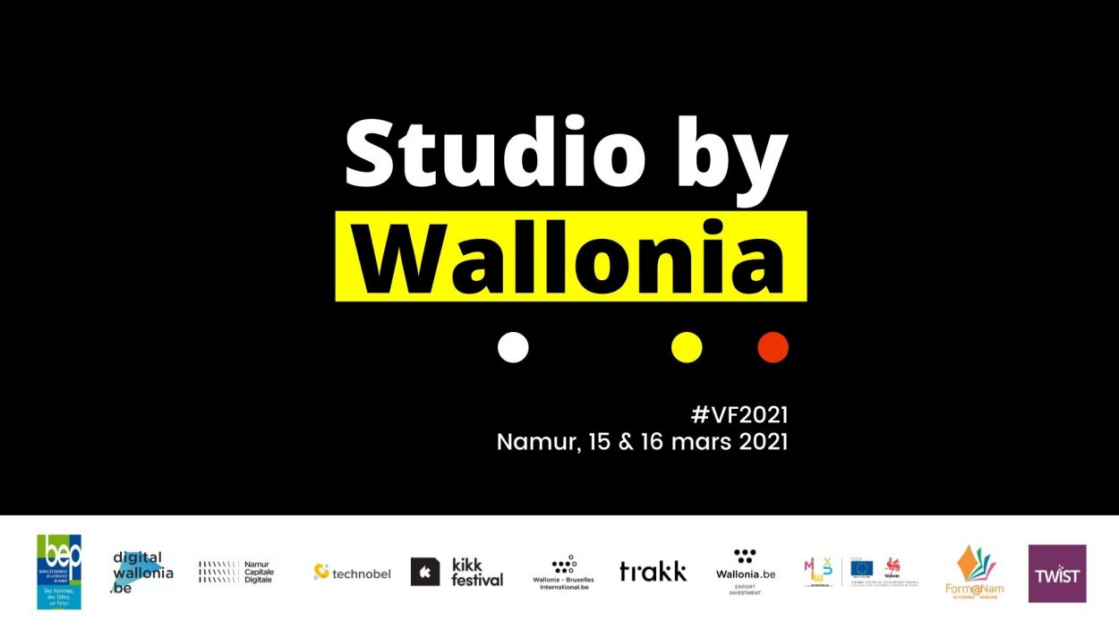 Studio by Wallonia avec logos de partenaires