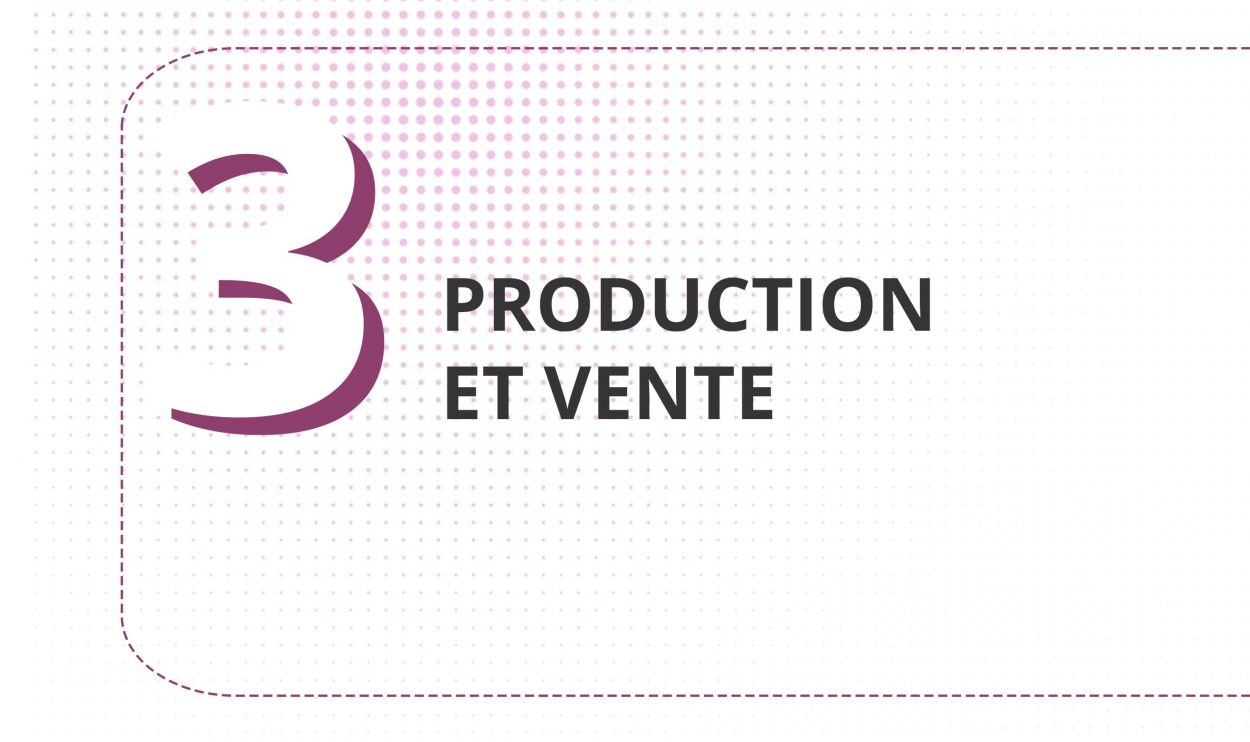 Production et vente