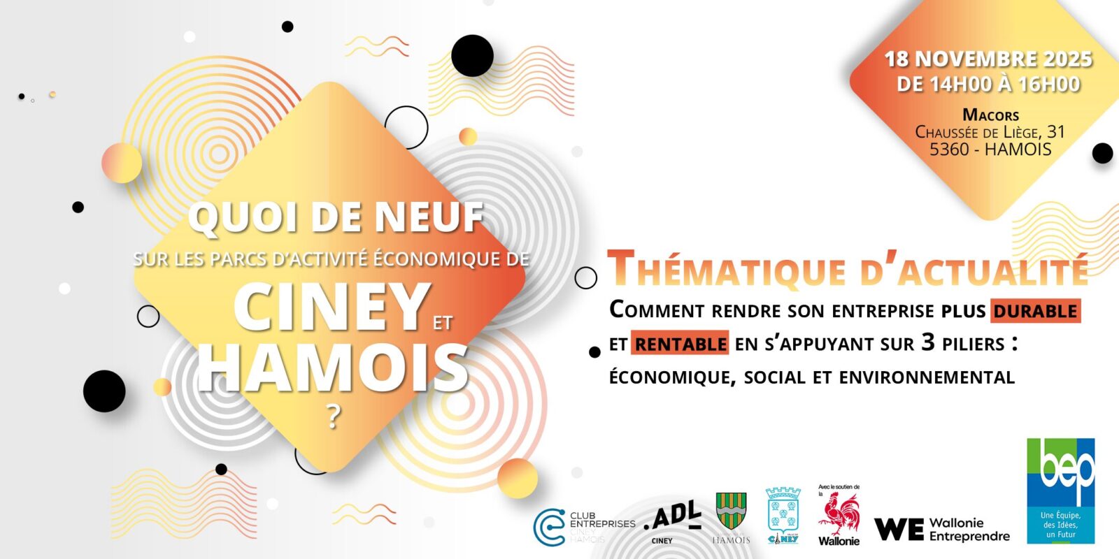 EventBrite - Quoi de neuf pour les entreprises de Ciney et Hamois EventBrite - Quoi de neuf pour les entreprises de Ciney et Hamois