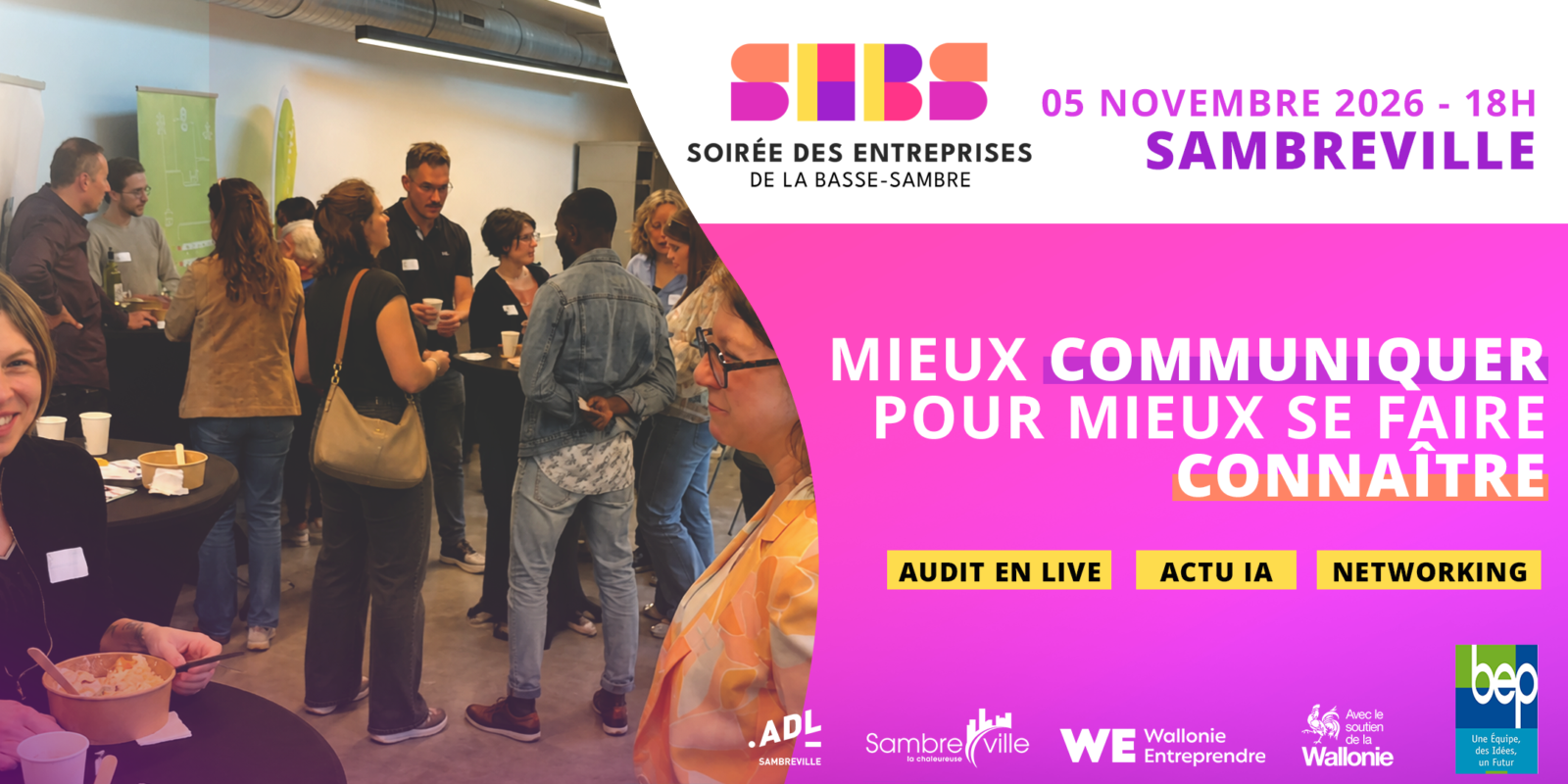 Soirée des entreprises B-S - Novembre 26 Soirée des entreprises B-S - Novembre 26